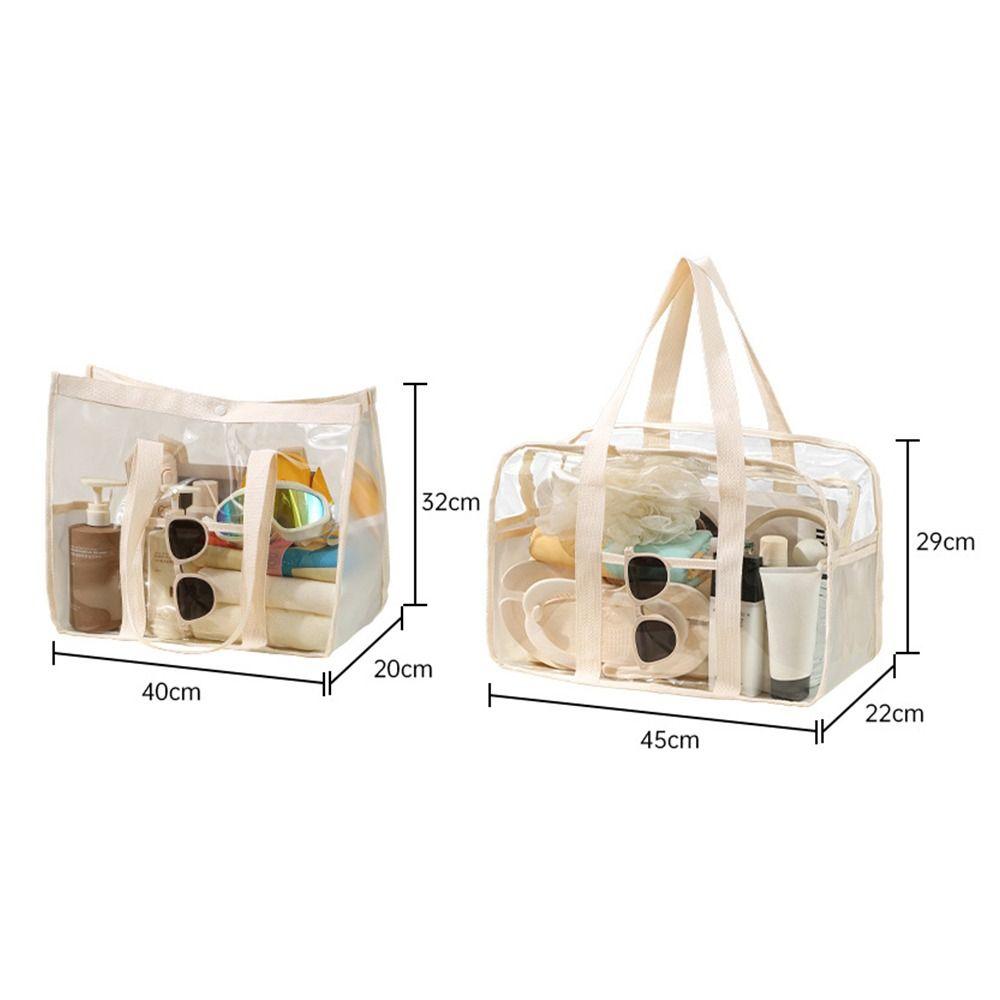 Waterproof Swimming Beach Bag Transparent Toiletry Bag New Travel Clothing Storage Bag