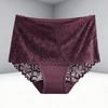 1 Pezzo Donna Lusso Ricamo Floreale Sexy Pizzo Mutandine Vita Alta Elastico Biancheria Intima Donna Traspirante Pizzo Patchwork Lingerie Nuovo