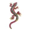 Elegant Crystal Lizard Brooch: Versatile Rhinestone Gecko Pin for Women's Fashion