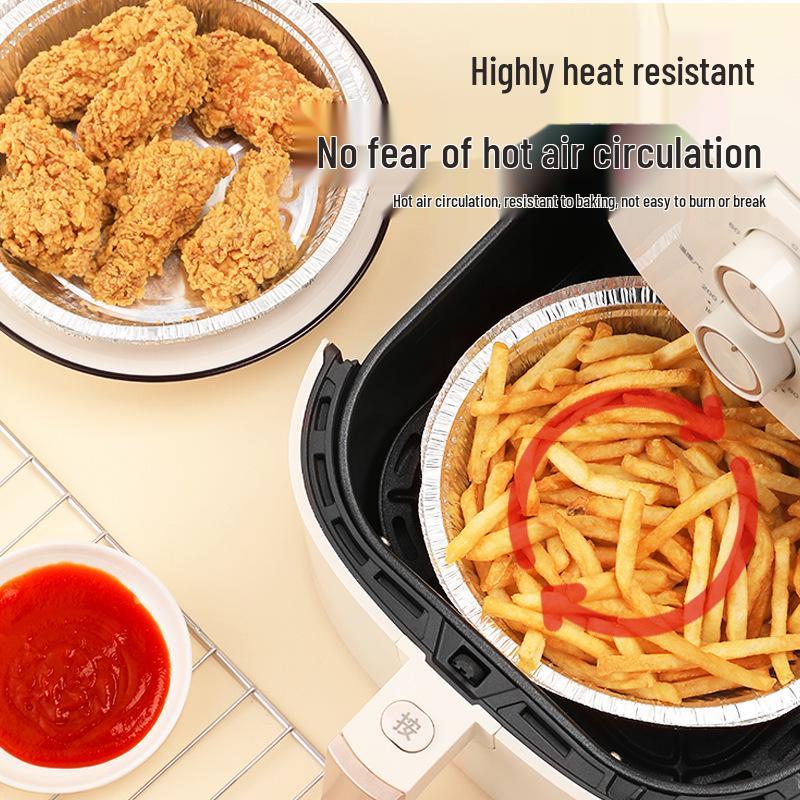Household Oil-Absorbing Air Fryer Aluminum Foil Tray for Oven and Barbecue