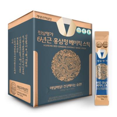 Gaeseong Korea Samin Jinsam Myeongga 6-year-old Red Ginseng Extract Basic Stick 10g (3 Options)