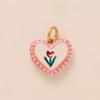 Flower Series Necklace Pendant Colorful Hand-Drawn Necklace Making Connector  Charms Making