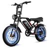 Ebike Cool S8 1000W Doppio Motore 48V 17.5AH Ruote Larghe da 20 pollici Sospensioni Anteriori e Posteriori Ebike Elettrica a Pedalata Assistita per Adulti (con Pedale)