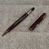 Used 【Excellent Condition】 Parker Sonnet Ballpoint Pen, Marble Brown, Gold, With Case