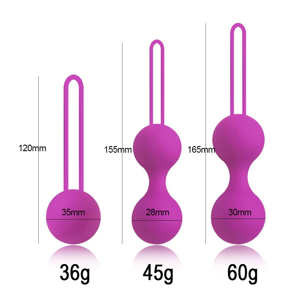 Safe Silicone Smart Ball Kegel Ball Ben Wa Ball Vagina Tighten Exercise Machine Vaginal Geisha Ball Sex Toys for Women
