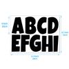 4-inch Letter Sticker Cute Font School Bulletin Board Home Decoration Festival Large Size Cartoon Letter Sticker