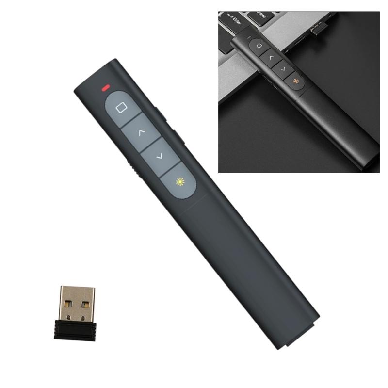 2,4 GHz Fernbedienungen Presenter Drahtlose USB-Präsentationsklicker für PowerPoint-Präsentationen Zeiger Folien vorwärts