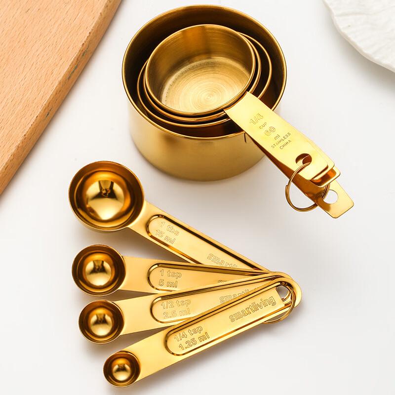 MDNG Stainless Steel Measuring Cups and Spoons Set