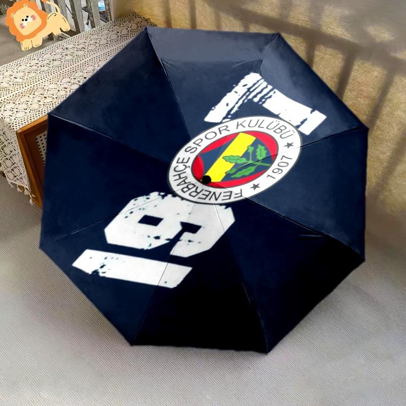 Fenerbahçe Legacy: Spirit Folding umbrella Suitable for all seasons travel outdoor printing Three folds