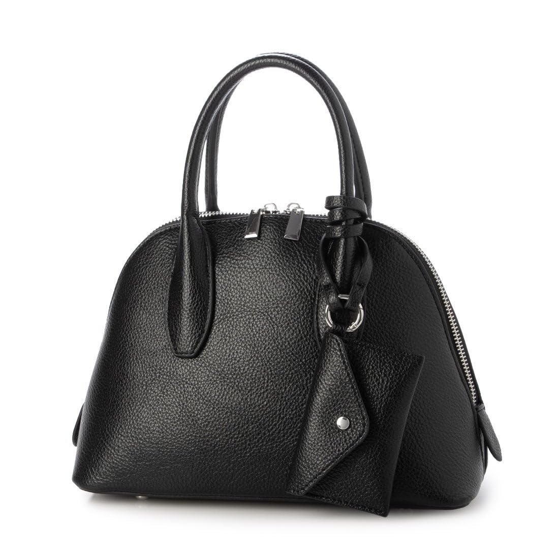 Сумка-бостон в форме ракушки с косметичкой