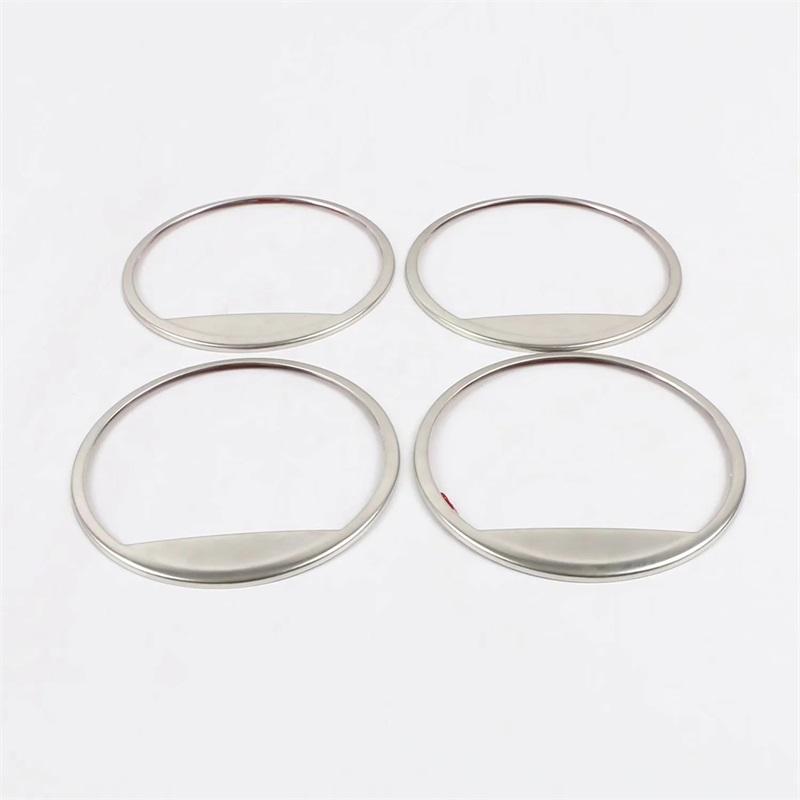 For Hyundai KONA 2017 2018 ABS Chrome Door Audio Speaker Sound Frame Ring Cover Trim Car Styling Accessories