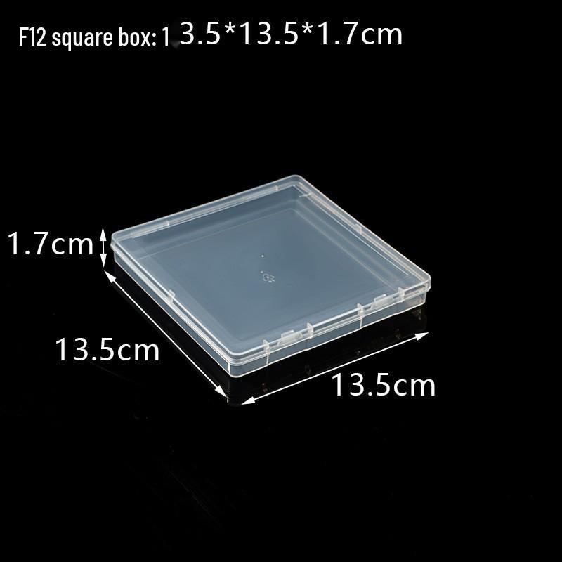Rectangular Translucent PP Plastic Storage Box with Lid for Jewelry and Small Parts