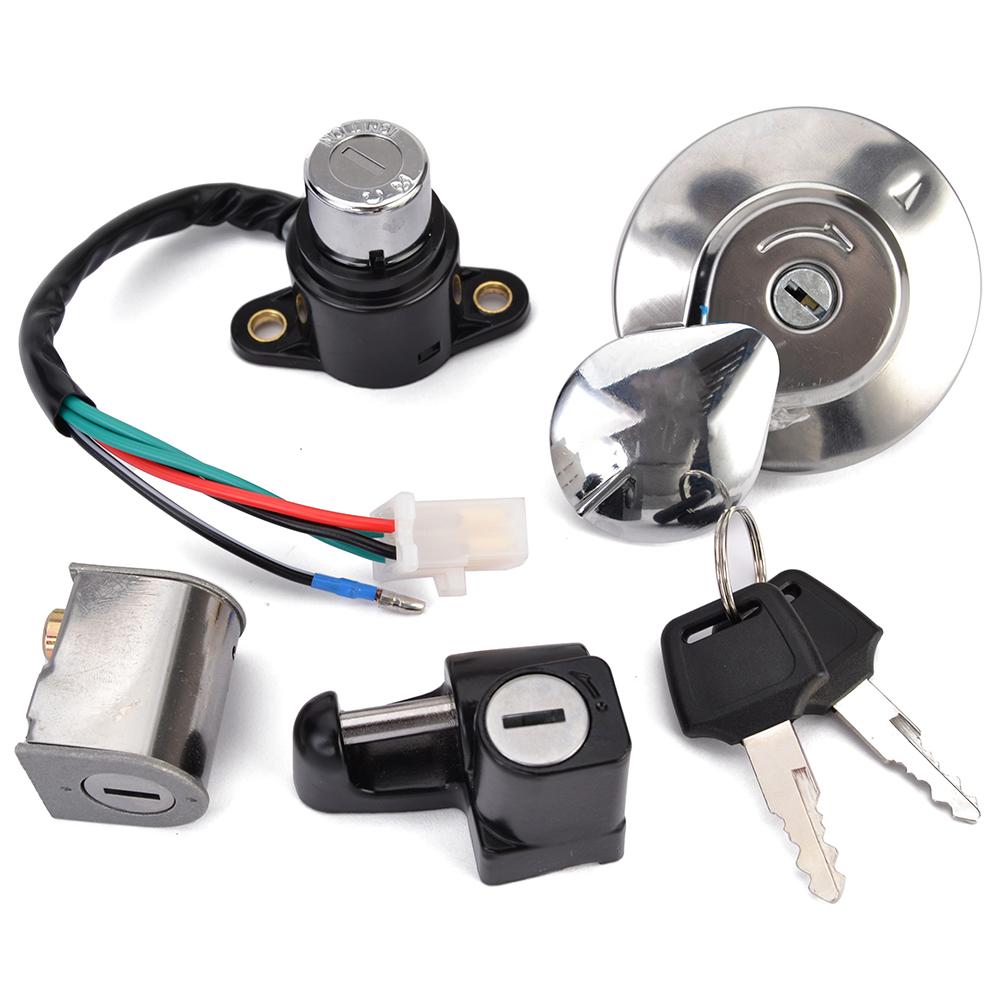 Fuel Gas Cap Ignition Switch Seat Lock with Key Kit For Honda CMX250 (REBEL)1985-2014 CA125 1995 1996 1997 1998 1999