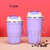 New Solid Color Thermal Insulation Water Cup Coffee Cup with Lifting Rope, Direct Drinking Water Cup for Outdoor Travel