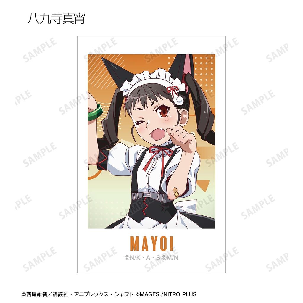 Monogatari Series x STEINS GATE Original Collaboration Illustration Trading Instant Camera Style Illustration Box of 24 Ver. Cards,