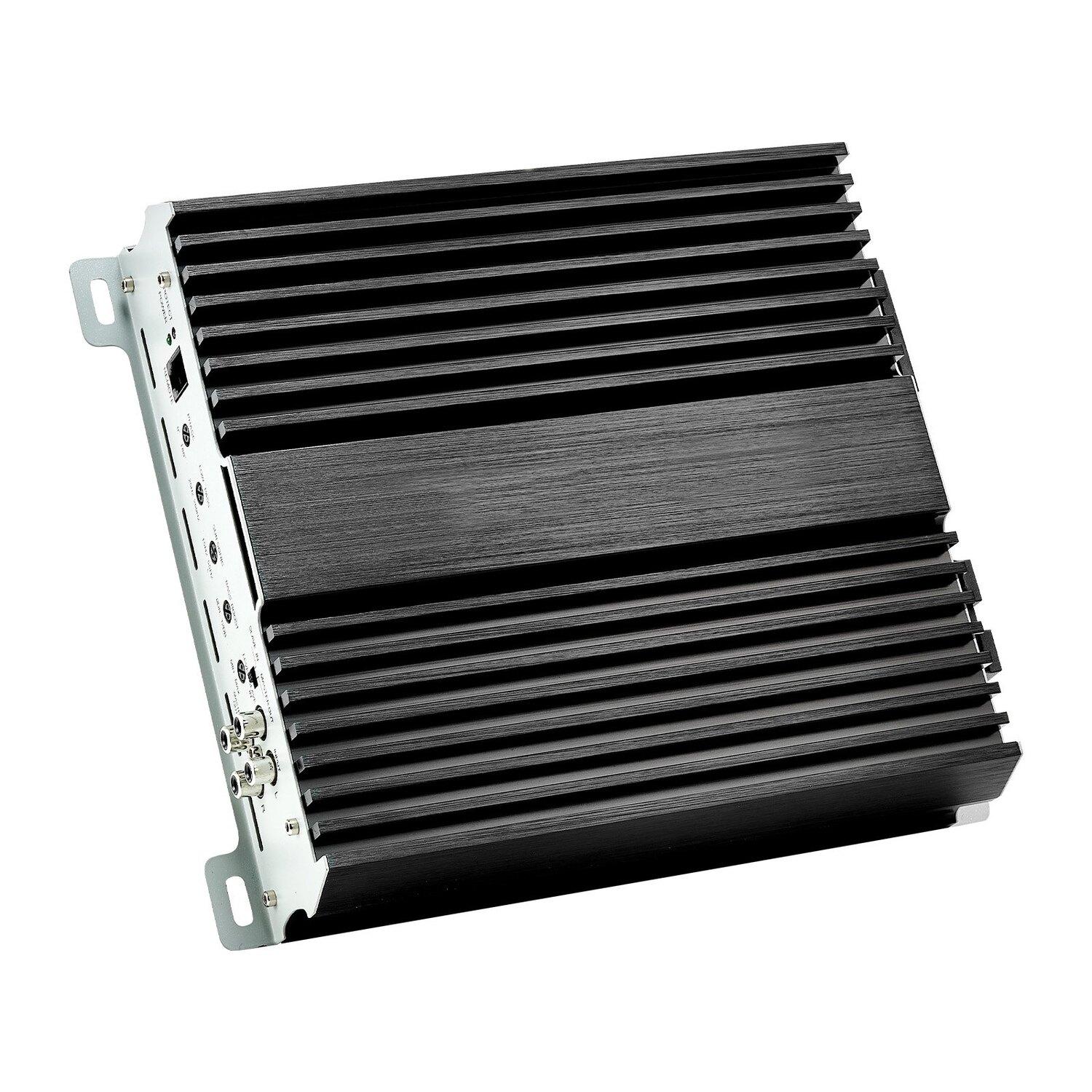 Amplificator Auto Monobloc, 1200W RMS MAX, Stabil 1/2/4 Ohm, Amplificator Audio Auto Clasa D cu 1 Canal și Control de Nivel Subwoofer de la Distanță, Filtru Trecere Jos,