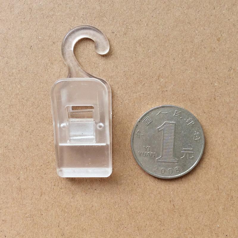 500pcs Transparent Black Plastic Hook Clip Portable Travel Mini Clothespin Socks Towel Clip