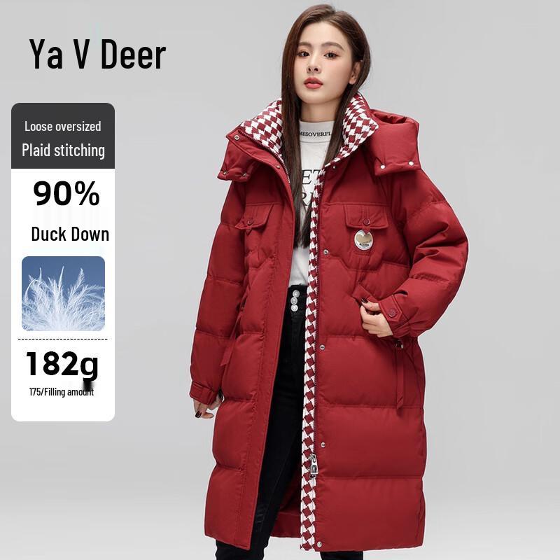 

Yalu Women s Long Loose Fit Winter Down Jacket M