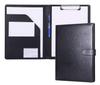 Clipboard Folder PU Conference Pad Clip File Binder A4 Desk Pad Signature Folder A4 Document Folder Contract Signing Only Office Supplies (Black)