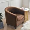 1Set Tub Sofa Cover Velvet Club Chair Cover Small Round Sofa Slipcovers for Living Room Couch Covers With Seat Cushion Covers