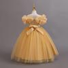 Baby Girls Flower One Shoulder Wedding Dress Princess Evening Dress Ball Gown Party Lace Long Dress 3-12 Year Old Clothes