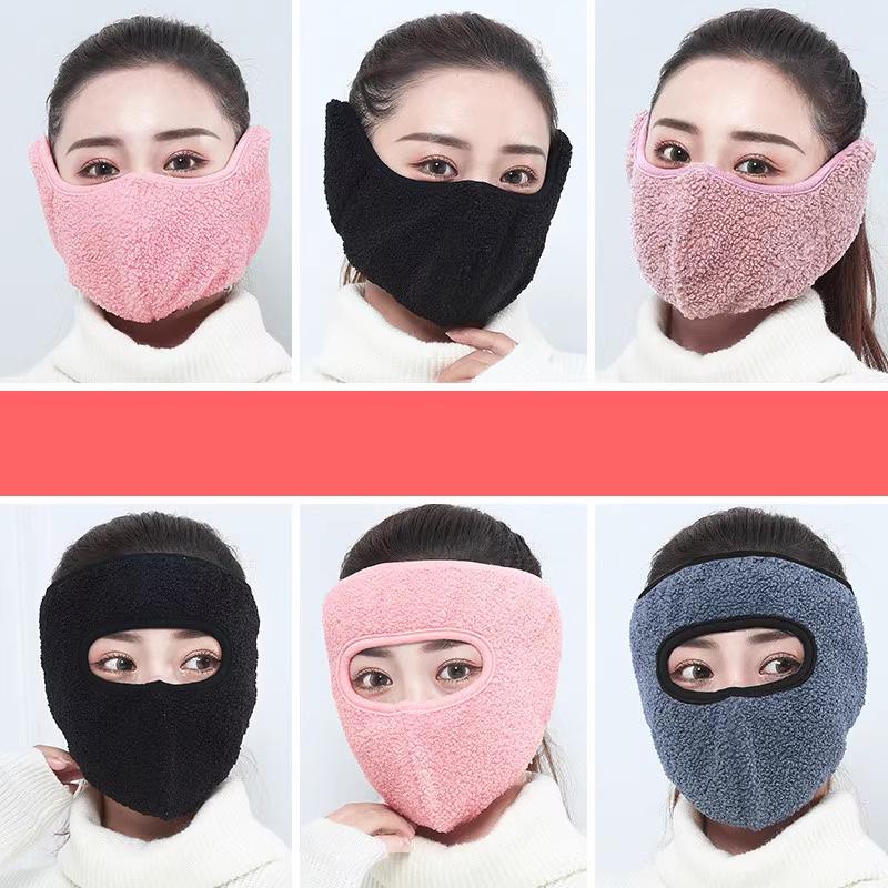 Winddichte & Staubdichte Kaltwetter-Fahrrad-Vollgesichtsmaske mit Ohren- und Nackenschutz