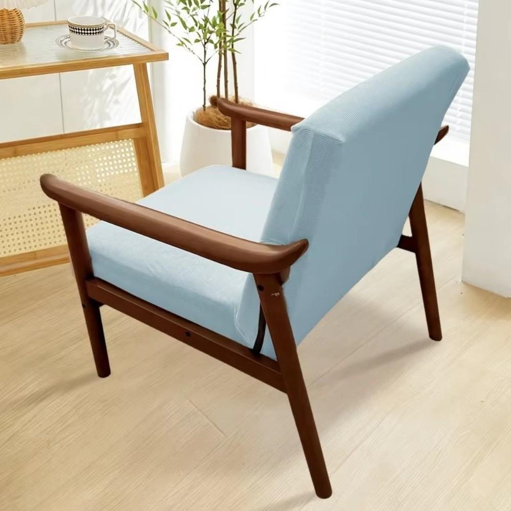 Jacquard Wooden Arm Chair Cover Elastic Single Sofa Cover Seat Slipcover  For Household Hotel