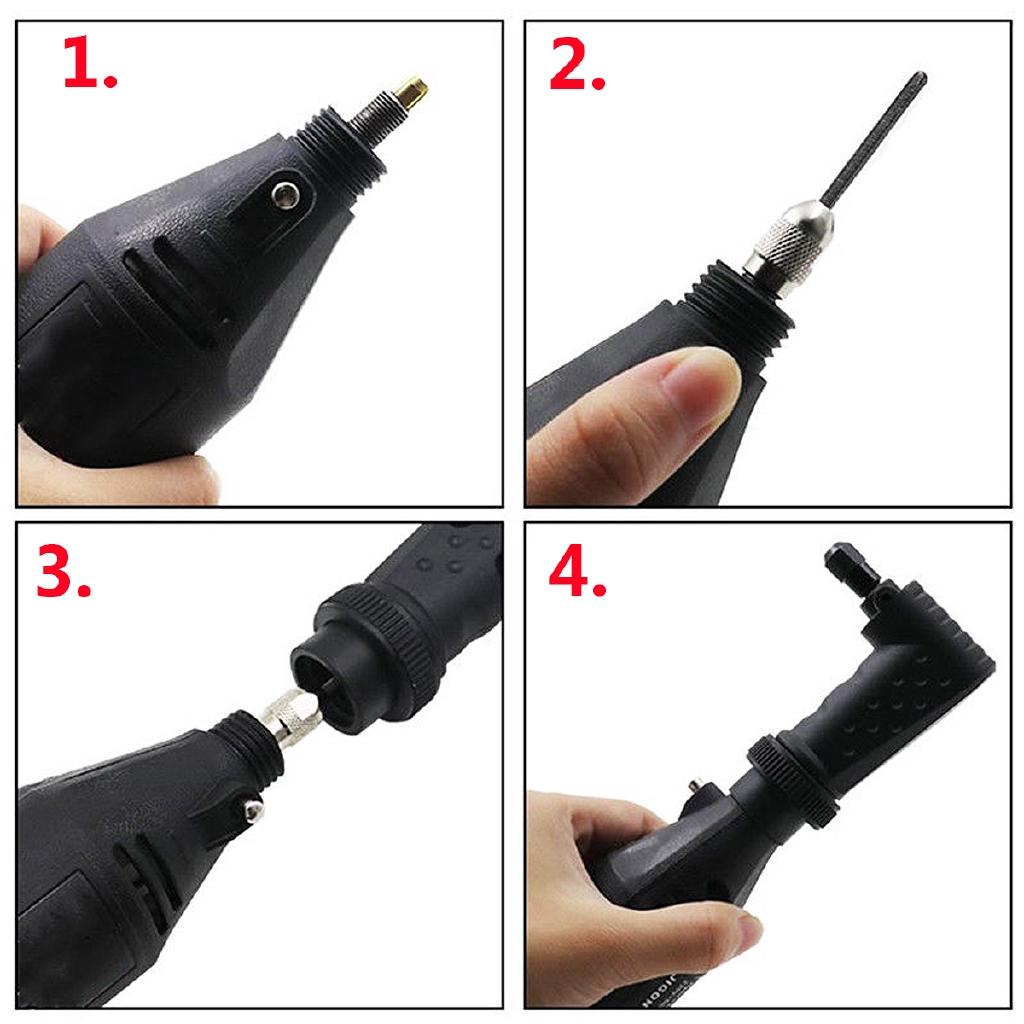 4000 8200 Electric Grinder Kit Right Angle Converter Attachment for Dremel Tool Accessories Fit Original Rotary Tools