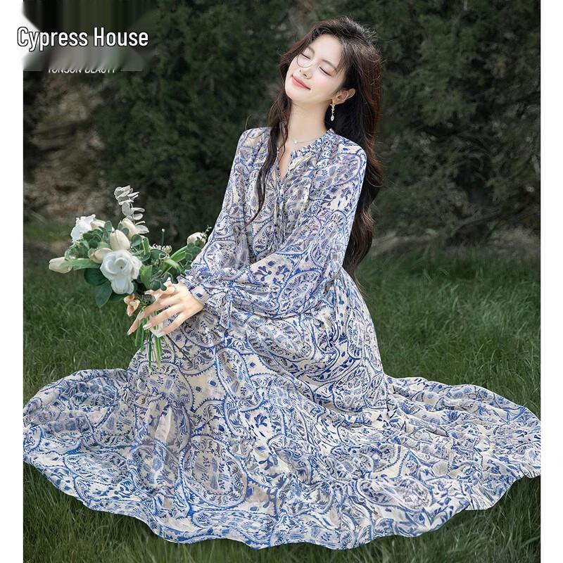 Women s Resort Chiffon Floral Maxi Dress
