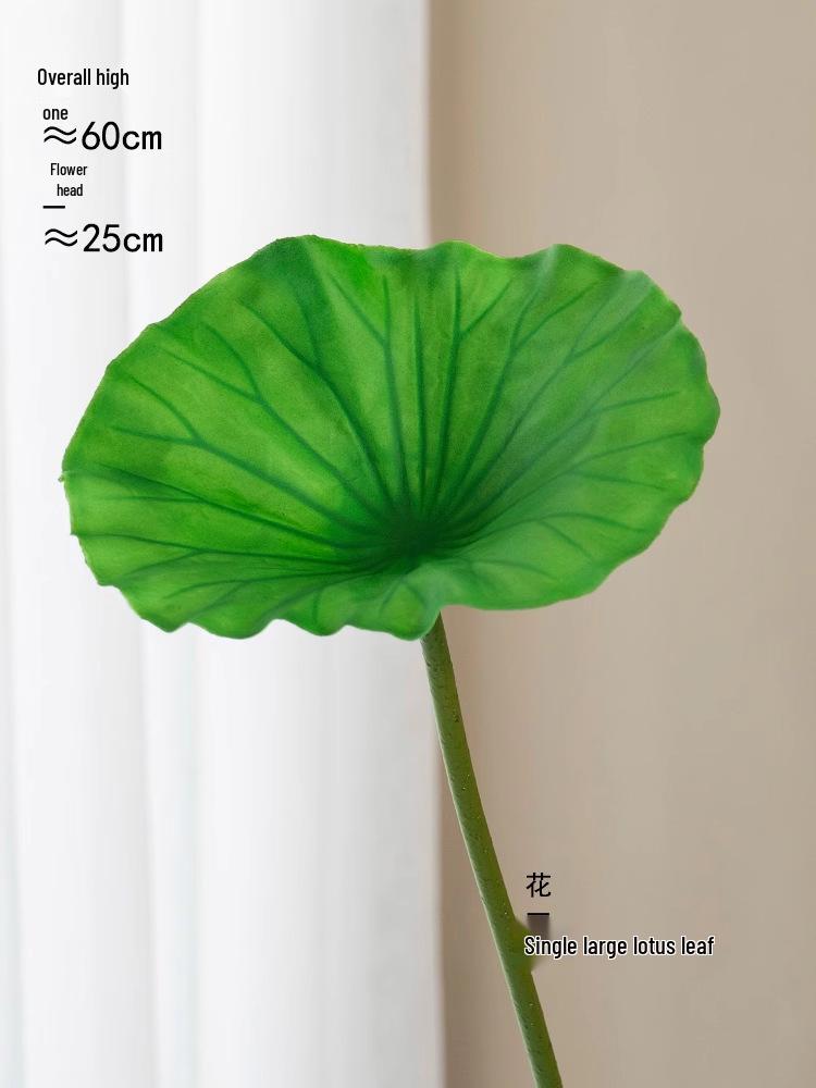 High-End PU Lotus Simulation: Chinese-Style Artificial Flower Decoration and Photo Prop for Living Room.