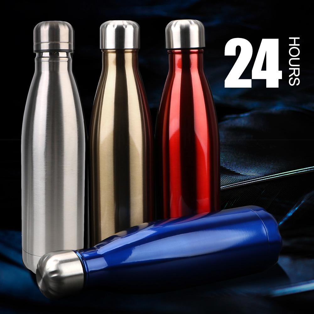 Termos de 500ml Pentru Sticle Sport Termos cu Vid Izolat cu Perete Dublu Fără BPA Sticlă de Apă din Oțel Inoxidabil Apă Cola Bere