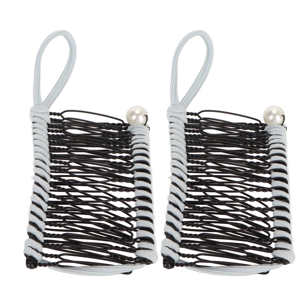 2pcs Banana Hair Clips Fashionable Stretchy Vintage Clincher Comb Tool for Women Thick Wavy Curly Hair