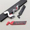 HWCB2 3D Metal NLine N Logo Rear Boot Trunk Emblem Front Grille Badge Decal For Hyundai I20 I30 Sonata Kona Elantra Tuson Car Stickers