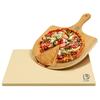 Cordierite Pizza Baking Board with Wooden Spatula and Long Cutter 13-piece Pizza Baking Pan Set