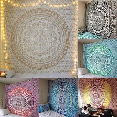 Mandala indický gobelín Nástenný závesný bohémsky plážový uterák Tenká deka Yoga Shawl Mat deka