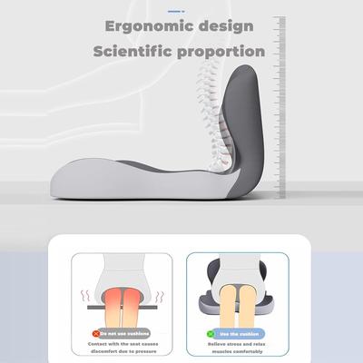Ergonomic Seat Cushion with Backrest,Soft, Supportive, and Washable Office Chair Pad for Hip and Waist Comfort, Ideal for Long S
