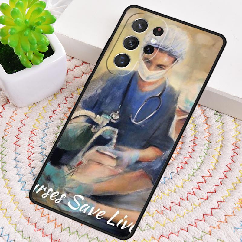 Nurse Doctors Medicina and Health Silicone Phone Case For Samsung Galaxy Note 10 Pro S26 S25 S24 S23 S22 S21 Plus Ultra Cover