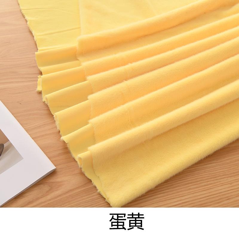 בד פרווה סינתטית מינק קטיפתי אלסטי 50x50 ס"מ לתפירת צעצועי קטיפה, בגדים, כובעים, בד דקורטיבי, בובות DIY בעבודת יד