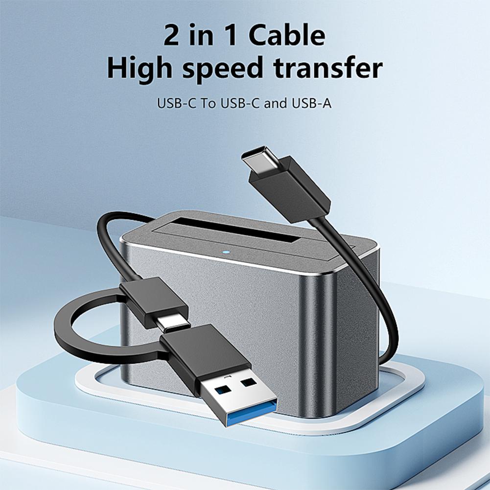Hard Drive Dock SAS To USB 3.0 Adapter 5Gbps SAS/SATA Hard Drive Enclosure Support Up To 20TB for 2.5/3.5 in SATA/SAS HDD SSD