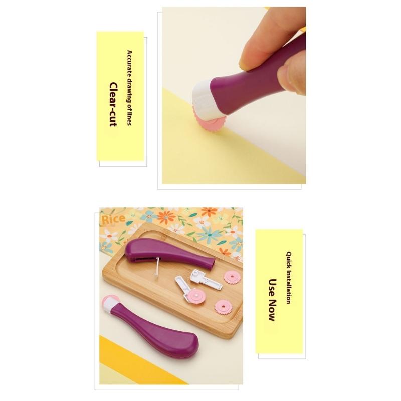 2Pieces Stitching Roller Wheel with Replaceable Tip Fabric Marking Tool For Quilting Sewing And Knitting Fabric Craft