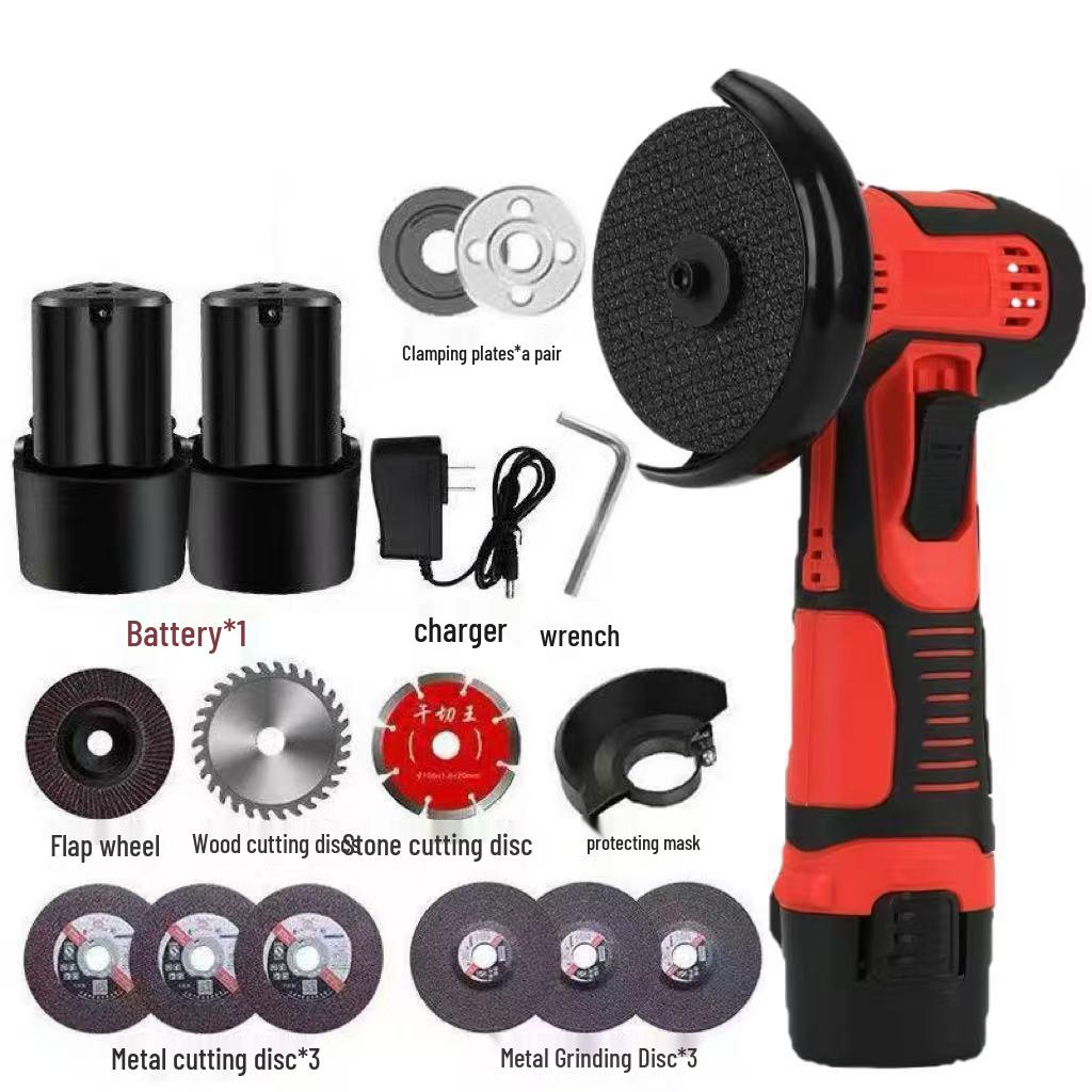Compact Multifunctional Lithium Battery Mini Angle Grinder and Polisher