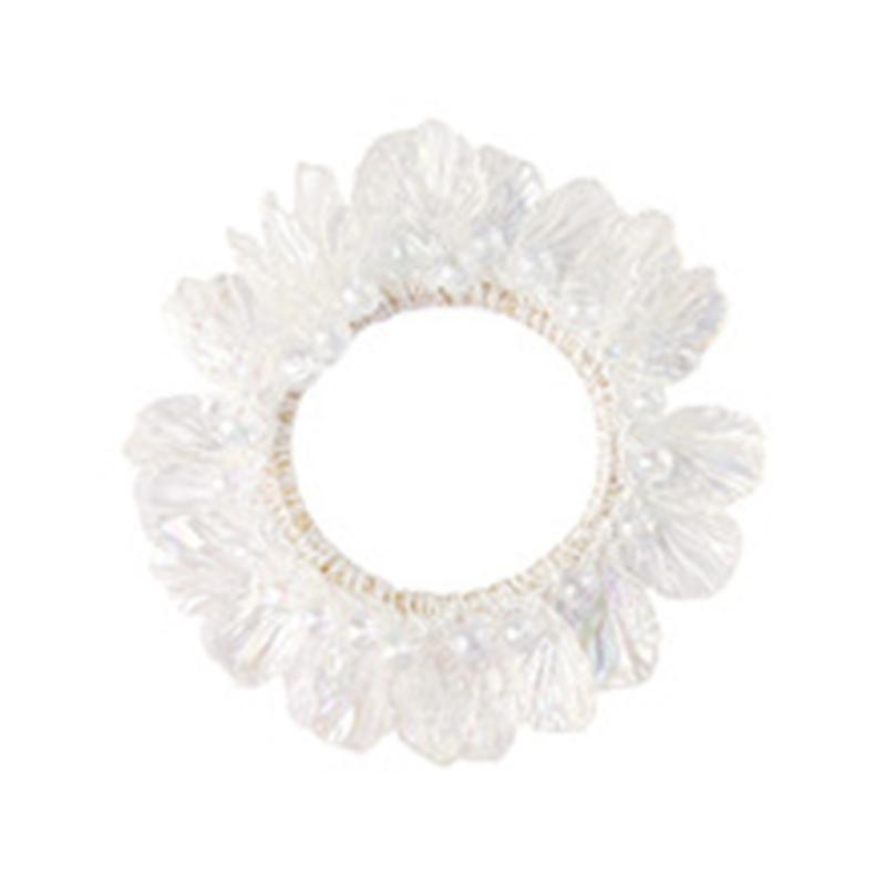 

Модная тканевая резинка для волос с жемчугом добавляет стиля любой прическе. Аксессуары для волос для разных возрастов белый