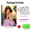 Disney Pearl Painting Jasmine Art Painting Wall Suitable for Home Office Decoration Handmade Gifts Elegant Pearl Decor