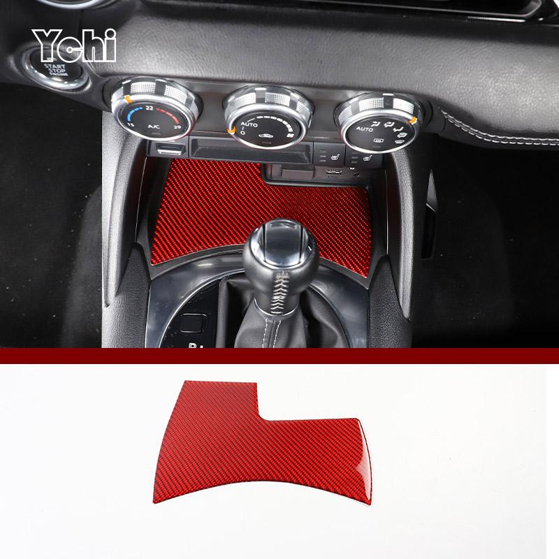 Red Soft Carbon Fiber For Mazda MX-5 NC 202016-2026 Car Center Control Interior Sticker Car Modification Accessories