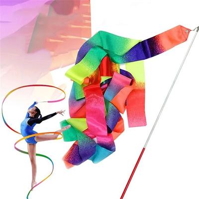 Farbverlauf-Ballett-Streamer, rhythmisches Tanzband, Gymnastikbänder für Kinder und Kinder