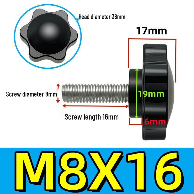 Adjustable Plum Blossom Plastic Head Star Handle Screw Bolt
