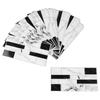 24pcs PVC Faux Brick Wall Sticker black white 3.94*7.87in Self Adhesive Wall Tile Rectangle Self-adhesive