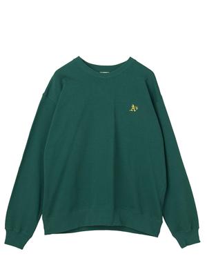 Cohen MLB Exclusive Hanafuda Back Print Crew Neck Sweatshirt, 75206020455 6990, DK.GREEN(69), XL