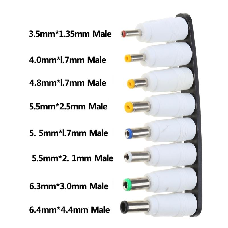 Usb To DC5V Power Cord Multifunctional with DC5.5x2.1 5.5x2.5 4.0x1.7 8pcs Plugs 8-In-1 USB toDC Charging Cable