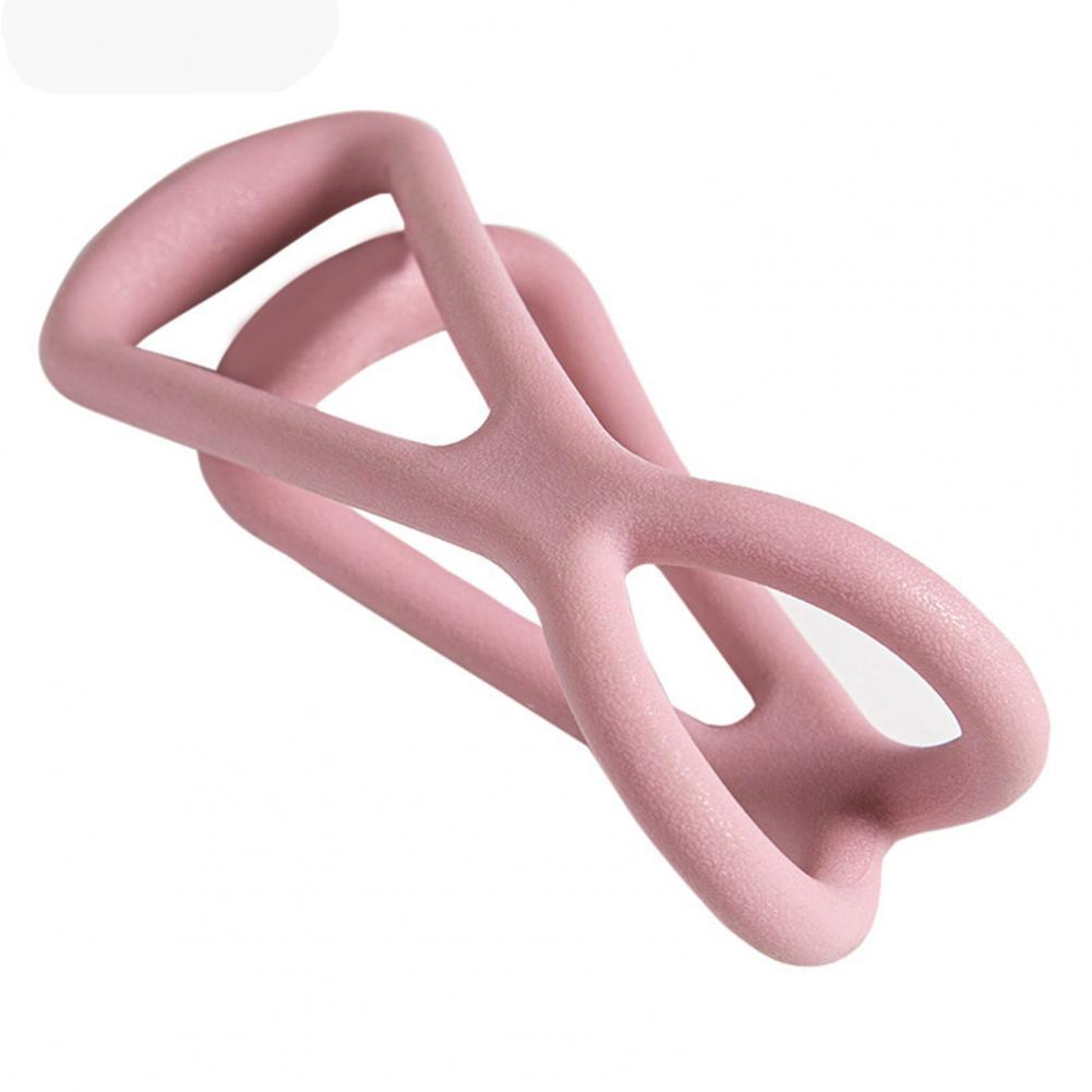 Fitnessband Figur 8 Elastisches TPR Rücken Schulter Nacken Dehnung Widerstandsschlaufe für Heimtraining Yoga Fitnessgerät